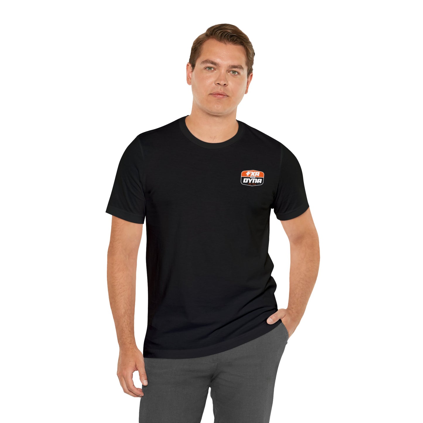 Orange & Black Logo T-Shirt (Front & Back Designs)