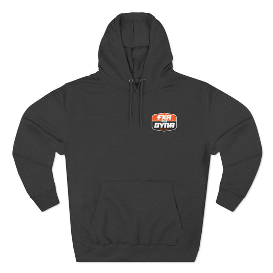 Front & Back Logo Hoodie - Orange & Black