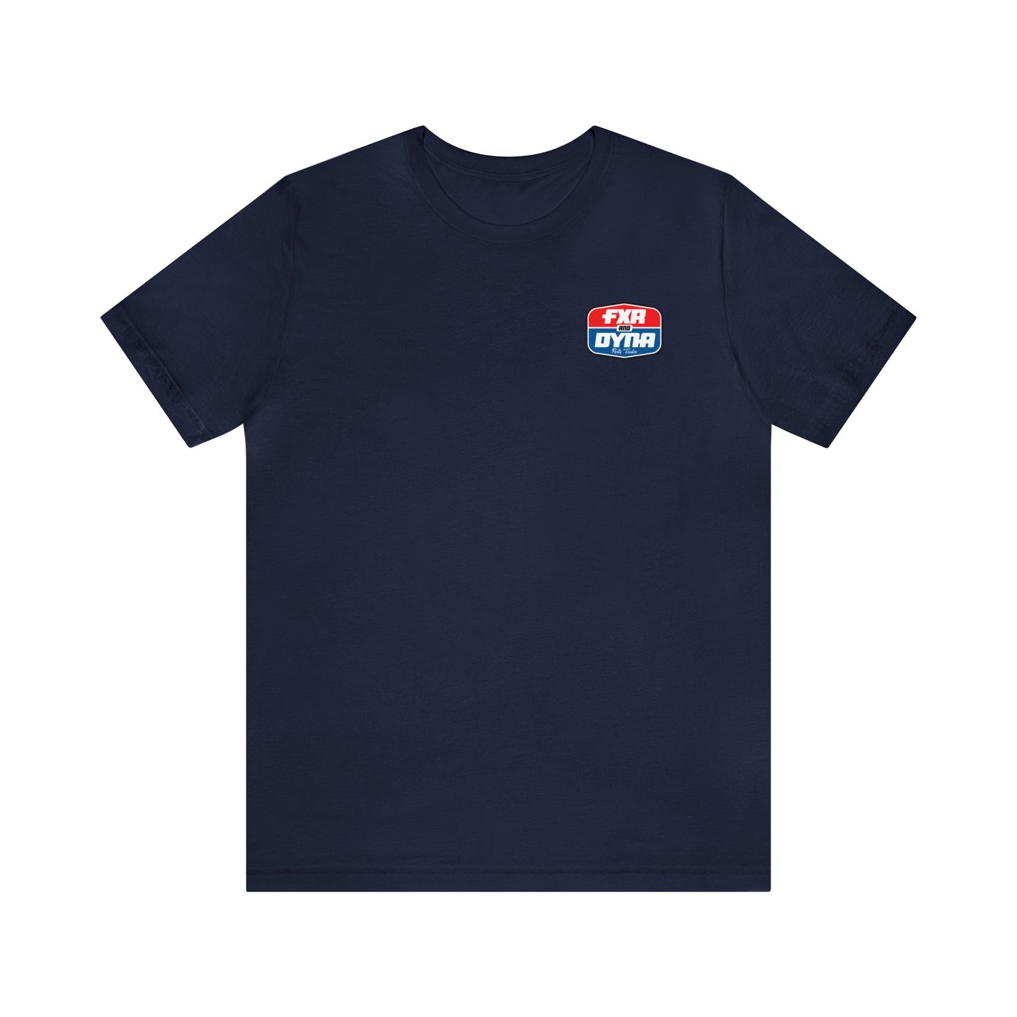 Red & Blue Logo T-Shirt (Front & Back Designs)
