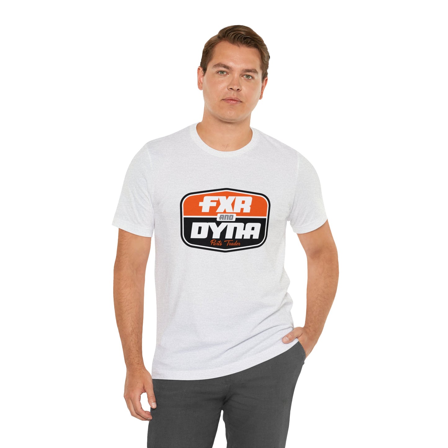 Front Only - Orange & Black Logo T-Shirt (Blank Back)