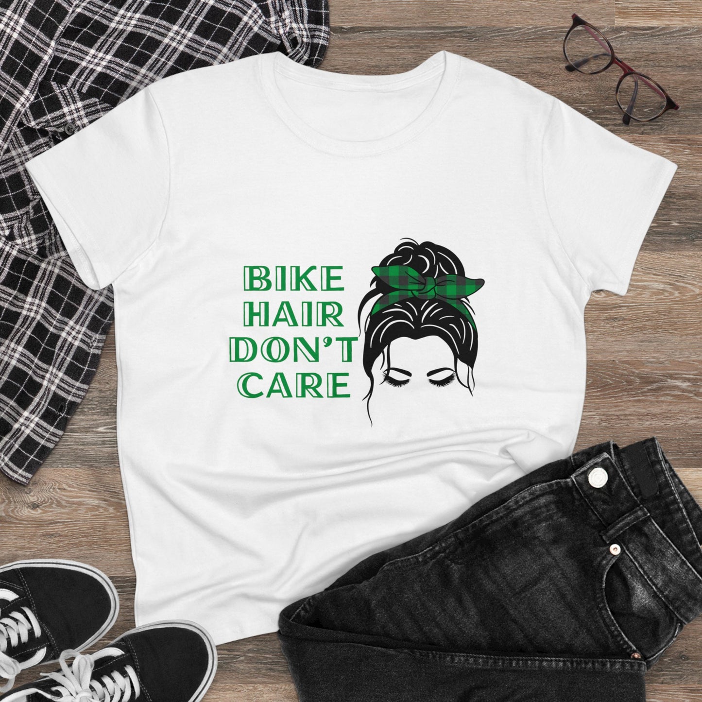 Bike Hair - Don't Care Tee for Women