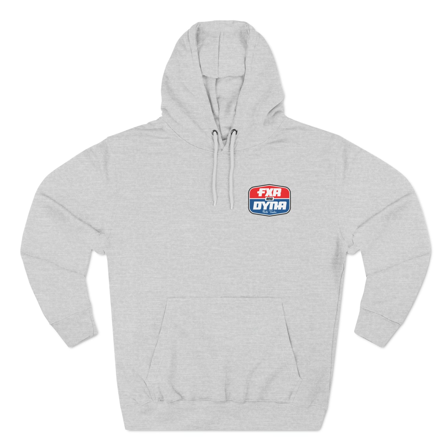 Front & Back Logo Hoodie - Red & Blue